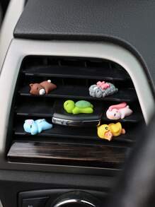 6pcs/Set Car Decor Animal Shaped Mini Ornaments - Multicolor - View 4