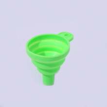 1 pieza Embudo de silicona, retráctil y plegable de gran tamaño portátil, boca ancha para verter aceite, 3 opciones de tamaño - Multicolor - Ver 10