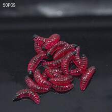 Señuelos de lombrices para pesca de bajo, Cebos de gusanos de silicio suave Señuelo de pesca de gusanos de pan - Multicolor - Ver 16
