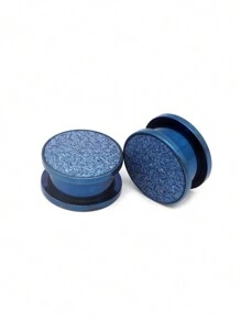 2 Peças Brincos de Alargador Aço Inoxidável Fosco Jateado com Rosca, Joias para Perfuração Corporal, Dilatador de Lóbulo da Orelha, Tamanhos de 6mm a 25mm