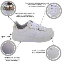 Women Wedge Sneakers - White - View 2