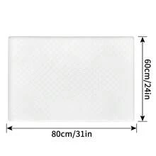 Silicone Many Paw Prints Pet Placemat - White - View 21