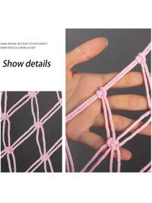 1 peça (Rosa) Corda Trançada à Mão, Bolsa de Rede de Armazenamento de Brinquedos para Pendurar na Parede, Decoração de Parede, Prateleira Dupla de Corda Trançada para Layout de Quarto com Tapeçaria, Decoração de Casa, Rede de Brinquedos Boho Hammock, Rede para Animais de Pelúcia Macramê para Armazenamento de Brinquedos, Bolsa de Rede de Canto, Organizador de Rede de Brinquedos de Pelúcia com Franjas e Ganchos para Organização de Casa e Suprimentos Escolares.
