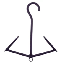 Kit 6 Unidades Varal Seca Tênis Sapato Sapatilha Cabides Para Pendurar - Preto - Visão 4