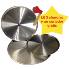 Pizza Baking Pan & Pizza Molds - Silver - View 2