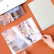 100 pièces de pochettes de plastification transparentes format A4, feuilles de plastification de 12,2 * 8,7 pouces, épaisseur de 3 mm, 100 feuilles, fournitures scolaires pour la rentrée scolaire