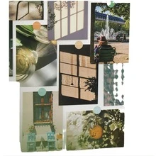 Paper Card  Postcards, Picture Frames, Wall Stickers  Wall Decoration 30PCS  Send Round Sticker - Multicolor - View 2