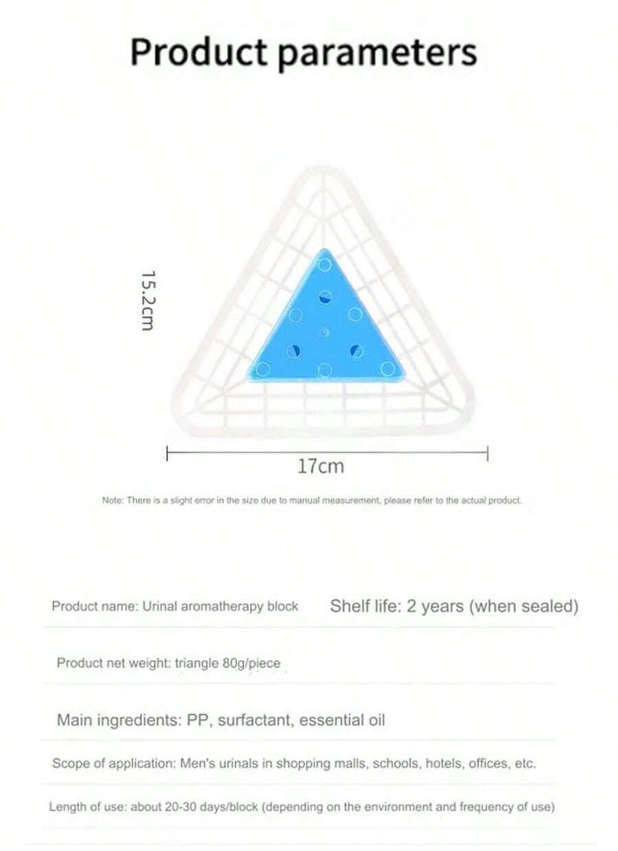 1pc Men's Toilet Urinal Deodorizer Screen, Fragrant Urinal Cake