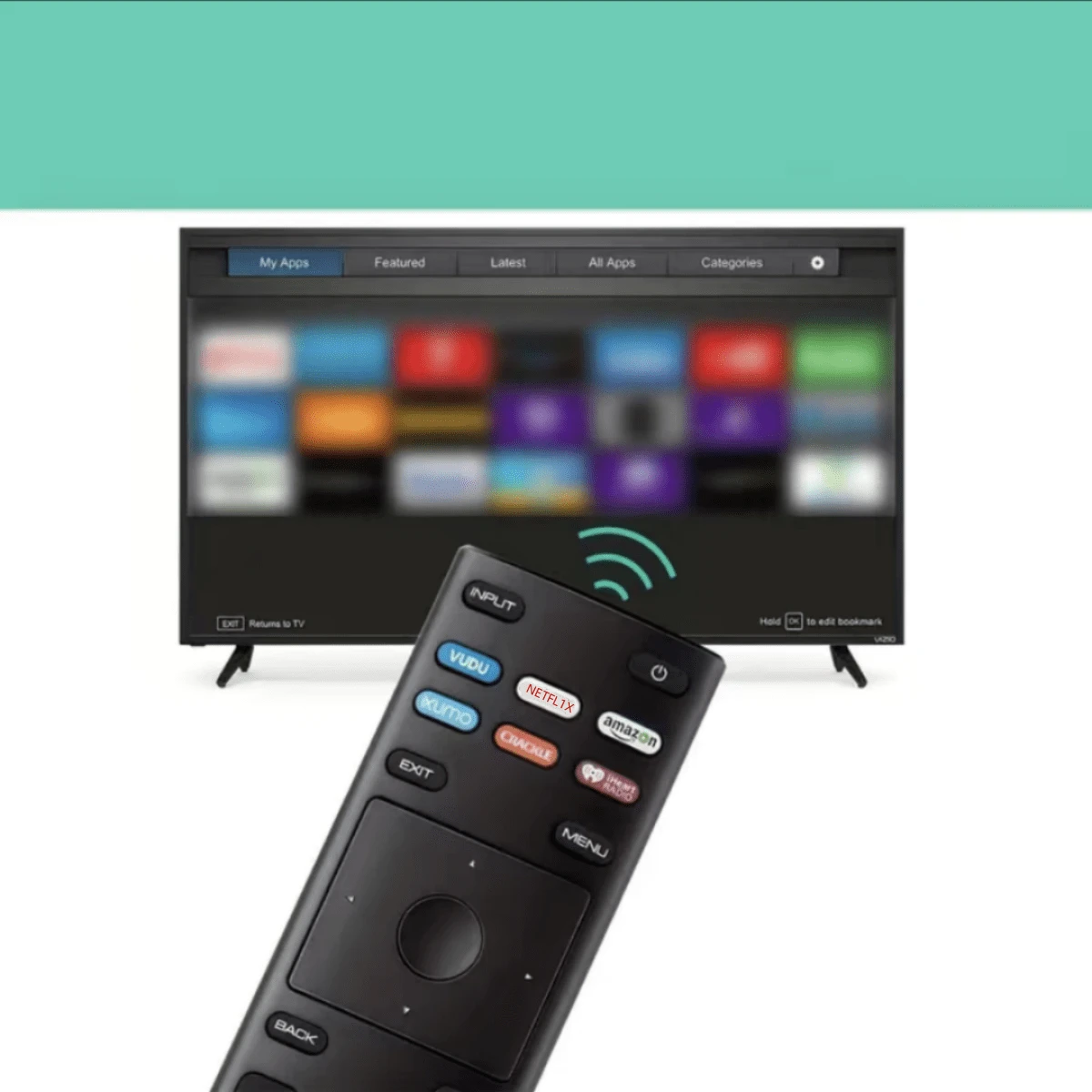 VINABTY Telecomando Sostitutivo XRT150 Per TV Vizio LED LCD 4K Smart - D-Series, M-Series, P-Series, OLED
