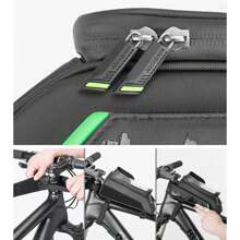 ROCKBROS Bicycle Front Tube Bag 5.8/6'' Touch Screen Phone Bag Waterproof - Black - View 6