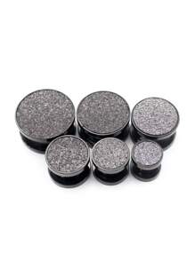 2 Peças Brincos de Alargador Aço Inoxidável Fosco Jateado com Rosca, Joias para Perfuração Corporal, Dilatador de Lóbulo da Orelha, Tamanhos de 6mm a 25mm