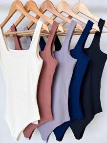 Women Bodysuits - 白色 - 查看 4