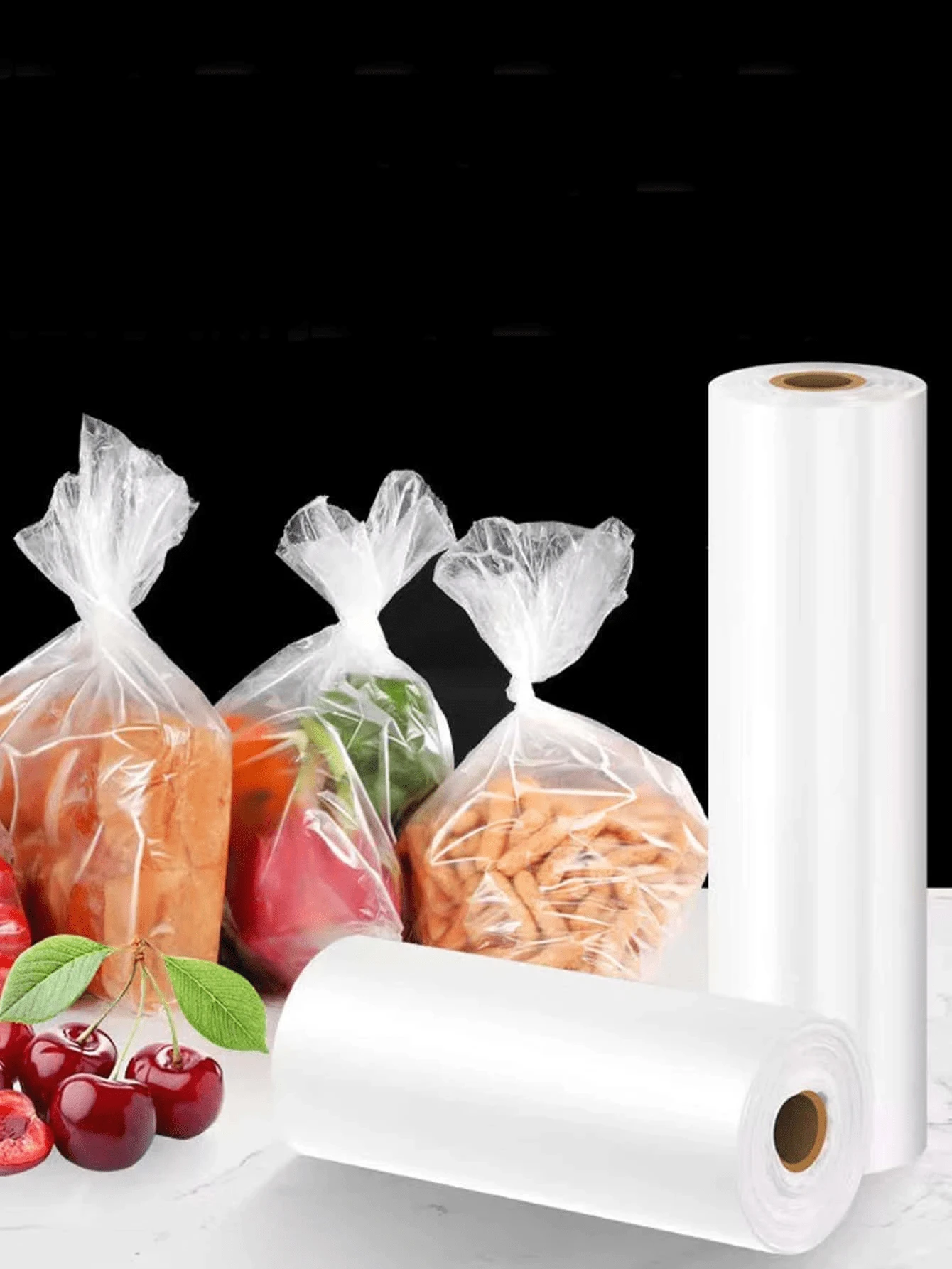A Roll Of Transparent Food Storage Bag, Kitchen Use Disposable Plastic Simple Food Storage Bag - Fresh-keeping Bag - View 1