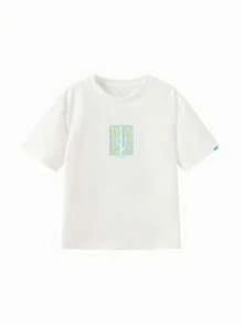 Balabala 功能性运动服，凉爽透气户外 T 恤，2024 年夏季，主题印花