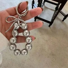 閃亮珠片蝴蝶結包掛飾，INS時尚奢華鑰匙鍊/汽車鑰匙圈吊飾 - 多色 - 查看 3