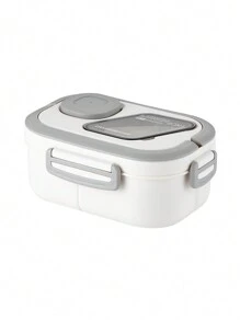 Set de 3 piezas de cubiertos portátiles para almuerzo, caja Bento de material PP que se puede calentar en microondas, adecuado para almuerzos en el trabajo y la escuela