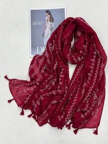 Boho 1 chiếc khăn choàng đầu màu trơn thời trang đa năng giản dị cổ điển thanh lịch cho phụ nữ, xuân/hè đông thu - Nhiều màu - Xem 10