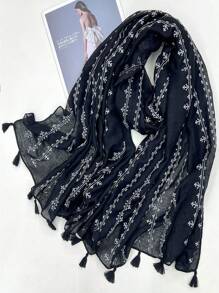 Boho 1 chiếc khăn choàng đầu màu trơn thời trang đa năng giản dị cổ điển thanh lịch cho phụ nữ, xuân/hè đông thu - Nhiều màu - Xem 11