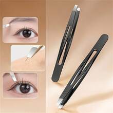 Golden/Black/Silvery 1-Piece High Precision Eyebrow Tweezers Eyebrow Plucking Beard Artifacts False Eyelash Tweezers Men's Special Set Diagonal Hair Plucking Pliers