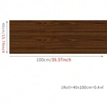 1 rollo de adhesivo de piso con patrón de madera, adhesivos, vinilos decorativos para decoración del hogar, artículos de decoración de primavera para renovar su hogar, adhesivos de decoración Rama para baldosas de piso, baldosas autoadhesivas para piso, decoración de sala de estar, decoración de cocina - Marrón - Ver 10