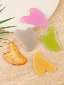 2 Pieces Facial Beauty Massage Roller Imitation Jade Wheel Massage Scraping Tool, Double-Headed Eye Massage Roller Facial Beauty Roller Facial Eye And Neck Skin Care Tool. - Multicolor - View 10