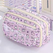 1 peça estojo para lápis, de alta capacidade, chamativo, para meninas de escola primária/secundária - Multicolorido - Visão 6