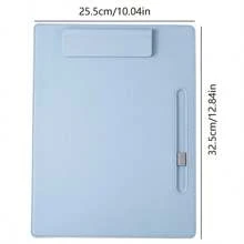 A4 Leather File Folder With Writing Board, PU Clipboard, Office Supply Document Holder,Back To School,School Supplies