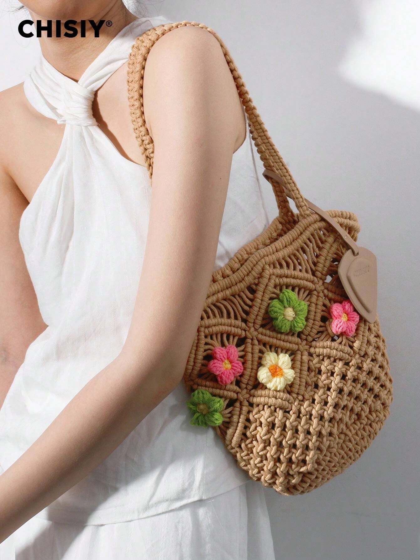 Bolsos Rafia Zara Para Mujer Estilo Bohemio 40x60cm, Ideal Para