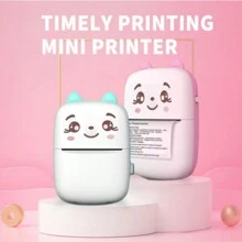 新款迷你便攜式口袋熱敏移動打印機貼紙USB照片打印機，熱感式黑白打印 - 彩色 - 查看 2