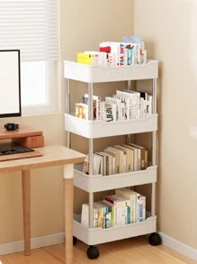 1個多層地面儲物車，帶浴室和廚房夾層設計，適用於客廳、浴室和廚房整理