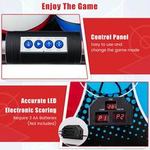 (Red+Blue) Basketball Arcade Game Indoor, Sports Basketball Arcade Shootout With LED Scoreboard, 4 Basketballs, Inflation Pump, Electronic Double Basketball Hoop Game For 2 Player - Red - View 6