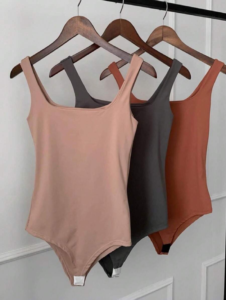 Women Bodysuits - Beige - View 1