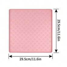 Tapis De Table En Silicone Avec De Nombreuses Traces De Pattes Pour Animaux De Compagnie - Rose bonbon - Voir 19