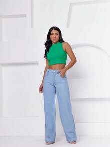 estilo essencial Women Jeans - Light Wash - View 3