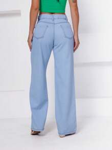 estilo essencial Women Jeans - Light Wash - View 2