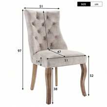 KOMHTOM Dining Chairs - Beige - View 3