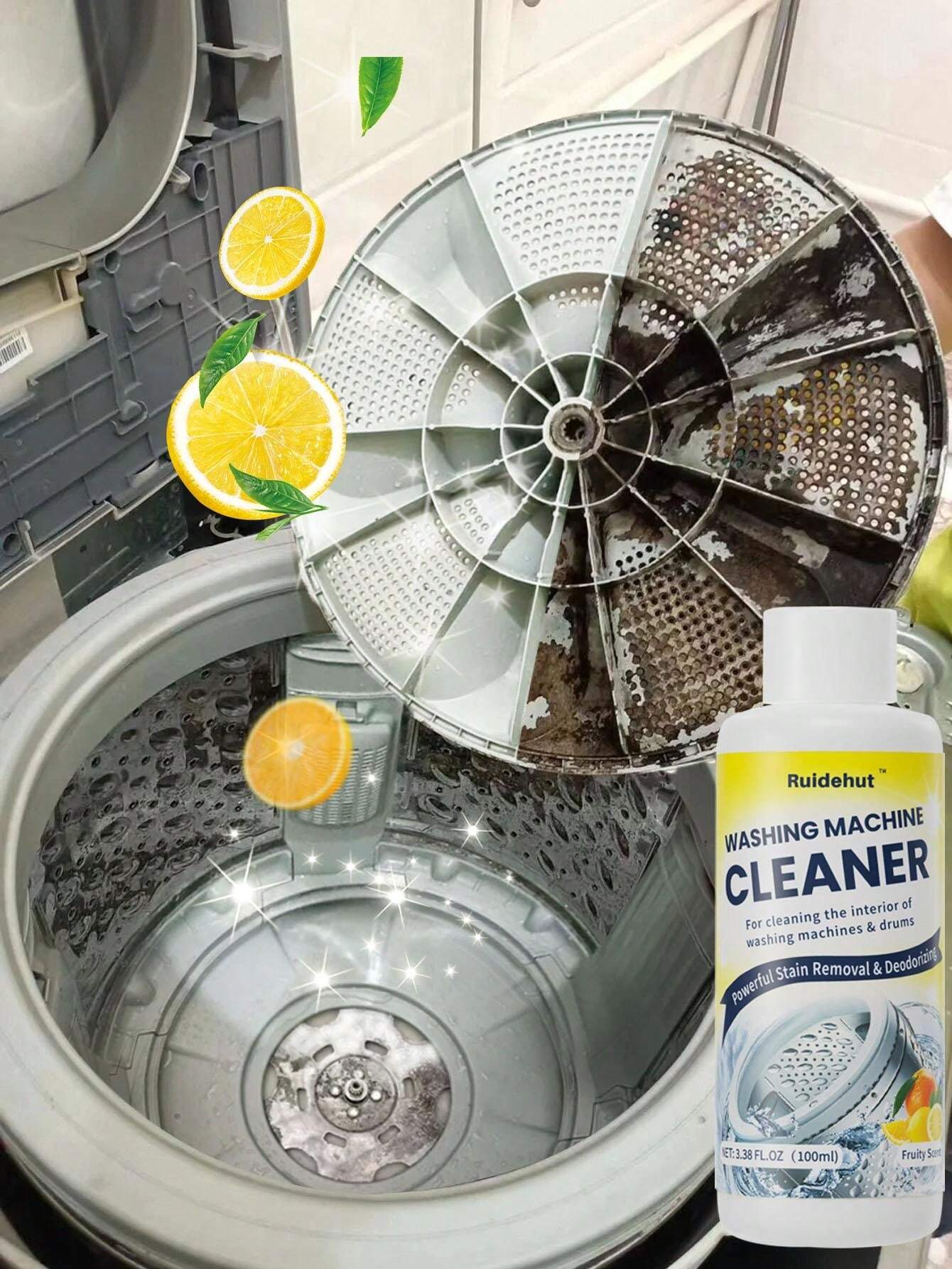 Lemon Flavor Washing Machine Cleaner , Washer Machine Cleaner With Oxi