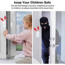 Door Window Alarm,  Door Alarms For Kids Safety, Wireless Sensor Door Window Burglar Alarm-Window Pool Alarms For Home 1PC - White - View 10