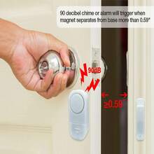Door Window Alarm,  Door Alarms For Kids Safety, Wireless Sensor Door Window Burglar Alarm-Window Pool Alarms For Home 1PC - White - View 4