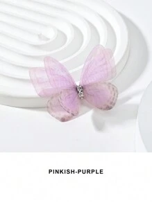 100入組五彩綜合裝飾配件，裝飾有雙鑽石的網紗蝴蝶裝飾，適用於裝飾衣服、髮夾、頭飾、手工裝飾場景 - 彩色 - 查看 15