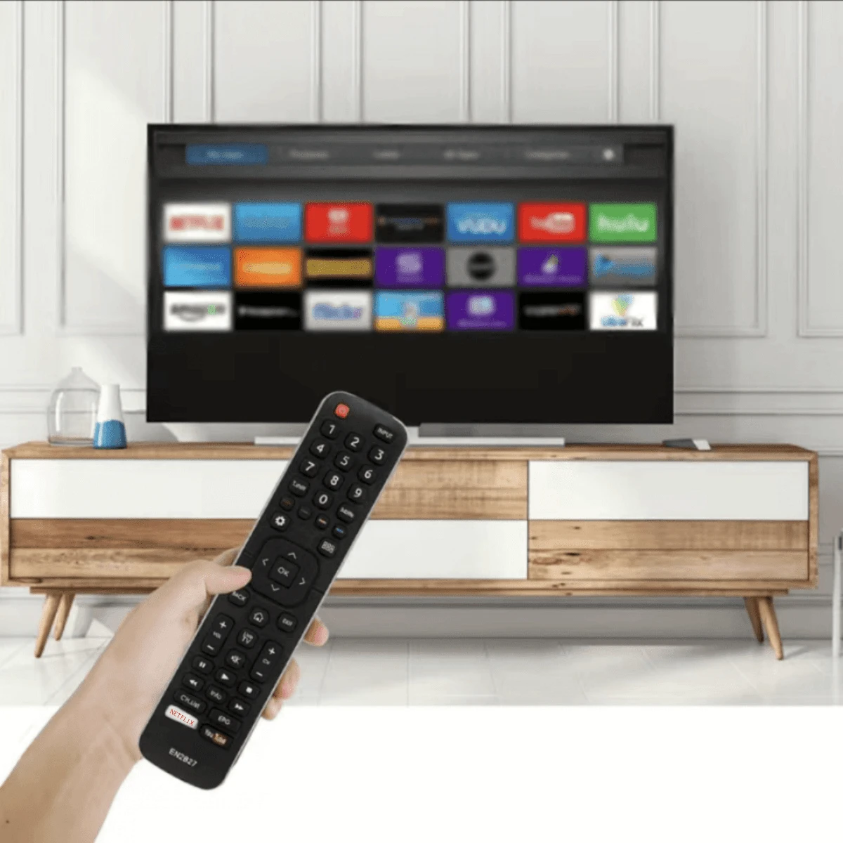 Mejore su experiencia con su televisor Hisense con un nuevo control remoto - EN2B27 RC3394402/01 3139 238 40K321UW 50K321UW - Negro - Ver 1