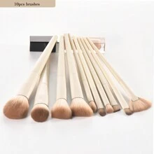 10 chiếc cọ trang điểm mềm mại cầm tay không độ, Bộ cọ, Bộ cọ trang điểm, Bộ cọ trang điểm, Bộ trang điểm hoàn chỉnh, Bộ cọ trang điểm, Bộ trang điểm hoàn chỉnh, Bộ cọ, Bộ cọ trang điểm, Bộ quà tặng trang điểm - trắng - Xem 7