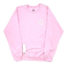 Anti Social Social Club Know You Better Crewneck Pink (ASSW369) Boyfriend Style Men's Size M-XL - Multicolor - View 1