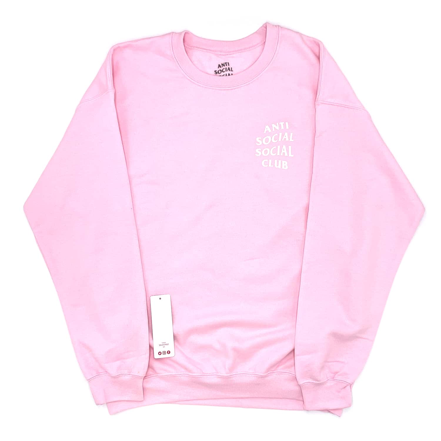 Anti Social Social Club Know You Better Crewneck Pink (ASSW369) Boyfriend Style Men's Size M-XL - Multicolor - View 1