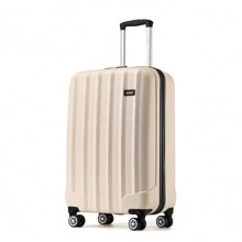 19 Inch Carry On Suitcase 24 Inch And 28 Inch Check-In Luggage Lightweight ABS Trolley Case With Combination Lock And 4 Wheels For Business Travel Men & Women - Beige - View 1