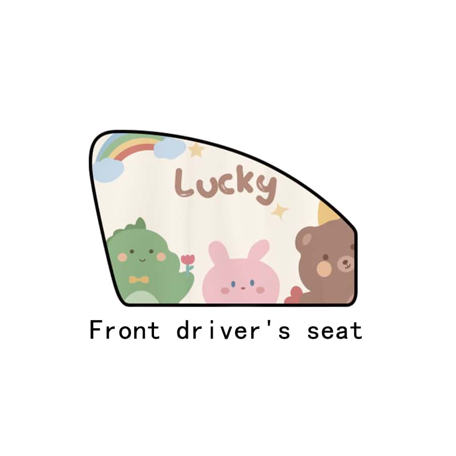 Parasol magnético de la suerte para la ventanilla del conductor