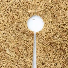 1pc Round Coconut Shell Fiber Plant Mulch With Open Hole In The Middle Of Coconut Palm Fiber Flat Mat Tight Anti-Grass Mat Flowerpot Mat - Brown - View 9