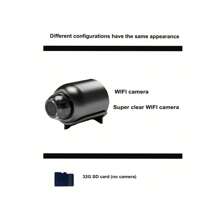 Mini Wifi Camera 1080p Hd Night Vision, Motion Detection, Remote Monitoring, 160° Wide Angle, Micro Diy Setup, Infrared Night Vision (Without Visible Light) - Black - View 11