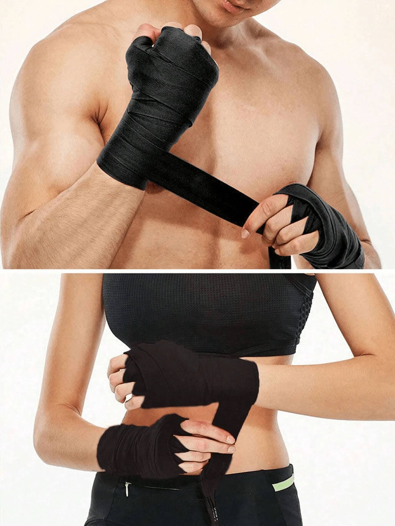 1pc Sport Boxing Bandage, Sweat Absorbent Hand Wraps With Elasticity For Men And Women, Hand Protecting Gloves, Boxing Wraps Gym Accessories Gym Bandages Sports Tape
