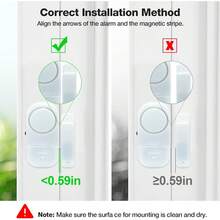 Door Window Alarm,  Door Alarms For Kids Safety, Wireless Sensor Door Window Burglar Alarm-Window Pool Alarms For Home 1PC - White - View 3